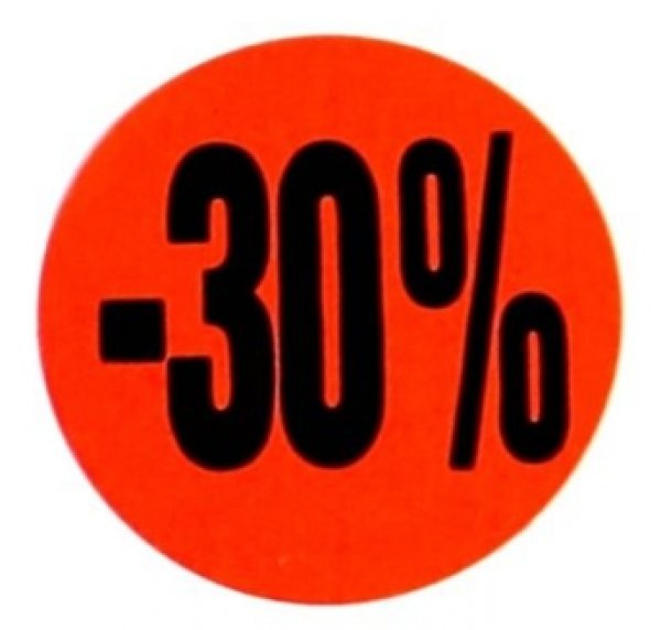 -30% Etiketten 3,2 cm rund lf-rot
